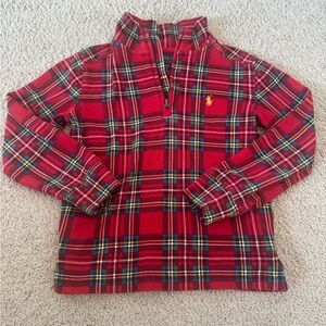 Ralph Lauren Toddler 4T Plaid Cotton Interlock Pullover